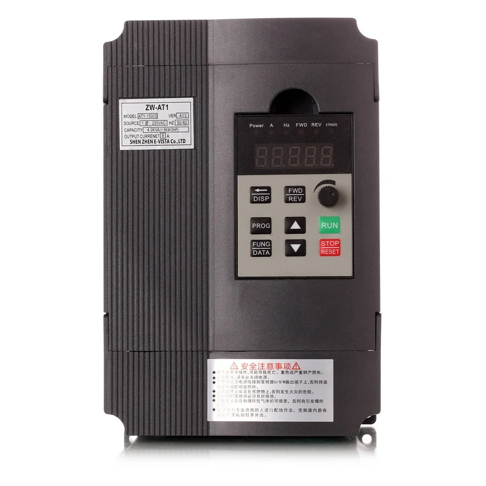 

VFD Inverter 1.5KW/2.2KW/4KW Mini Frequency Converter ZW-AT1 3P 220V or Triple Delta 380V Output With Small Shipping Fee Wyt3