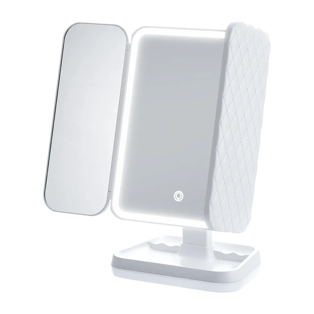Miroir de maquillage à trois volets, lumières LED, miroir de Dressing pour dortoir, illumine votre lumière de remplissage avec miroir de maquillage complémentaire intelligent Tri 2
