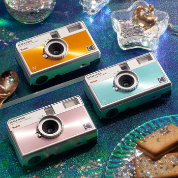 Fotocamera a pellicola KODAK EKTAR H35 H35N Fotocamera a mezza cornice Fotocamera a pellicola riutilizzabile da 35 mm con flash portatile Punto e luce per fotocamera
