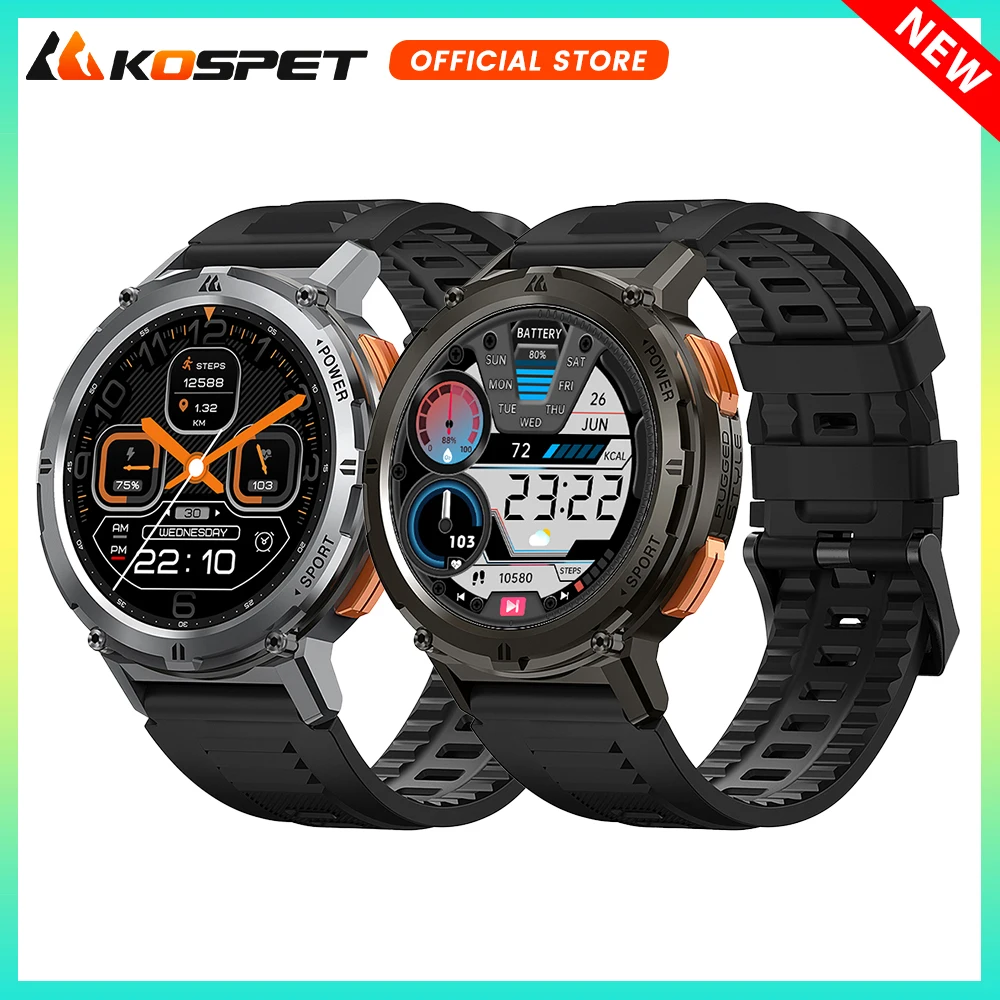 2024 Originario KOSPET TANK M1 PRO Reloj Inteligente Hombre Ultra Fitness  Relojes Digital Male Smartwatches Military Smartwatch Mujeres Negro Azul  Deporte al aire libre Hacer llamadas 5ATM Impermeable Bluetooth - AliExpress