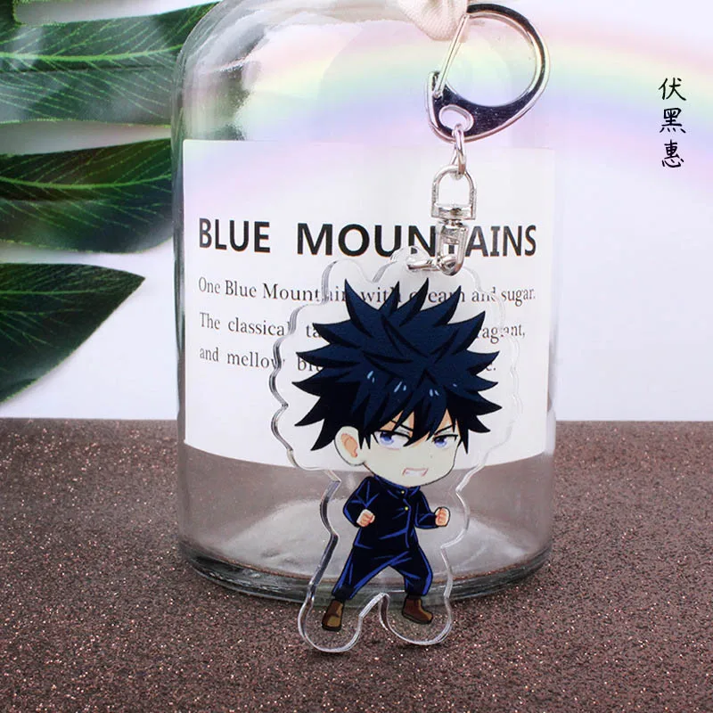 Jujutsu Kaisen Keychain Fushiguro Yuji Itadori Key Ring Anime Gojo Satoru  Toge Megumi Cosplay Acrylic Key