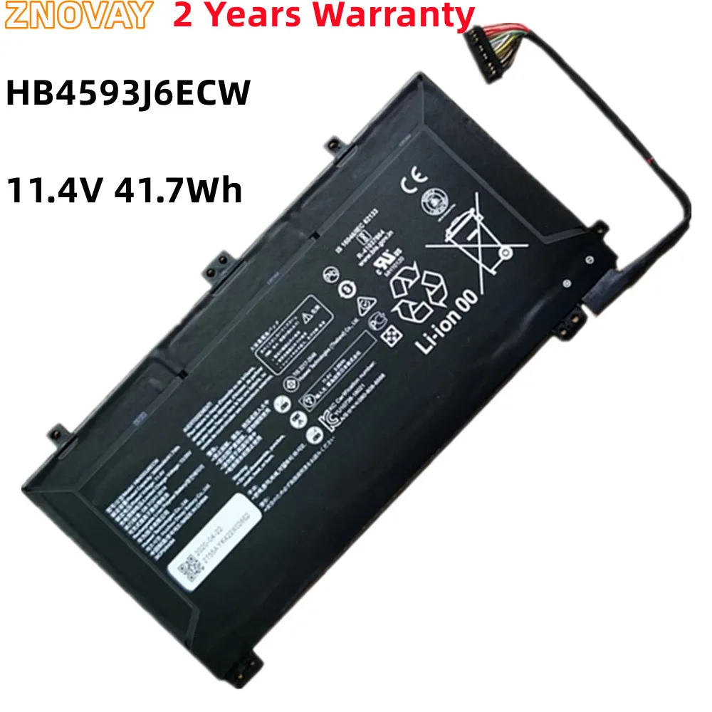 Batería HB4593J6ECW para Huawei MateBook 13, 2020 WRT-W19, WX9, W29, i7, HN-W19L, W19R, WRT-W09, W19L, Notebook, 11,4 V, 3660mAh