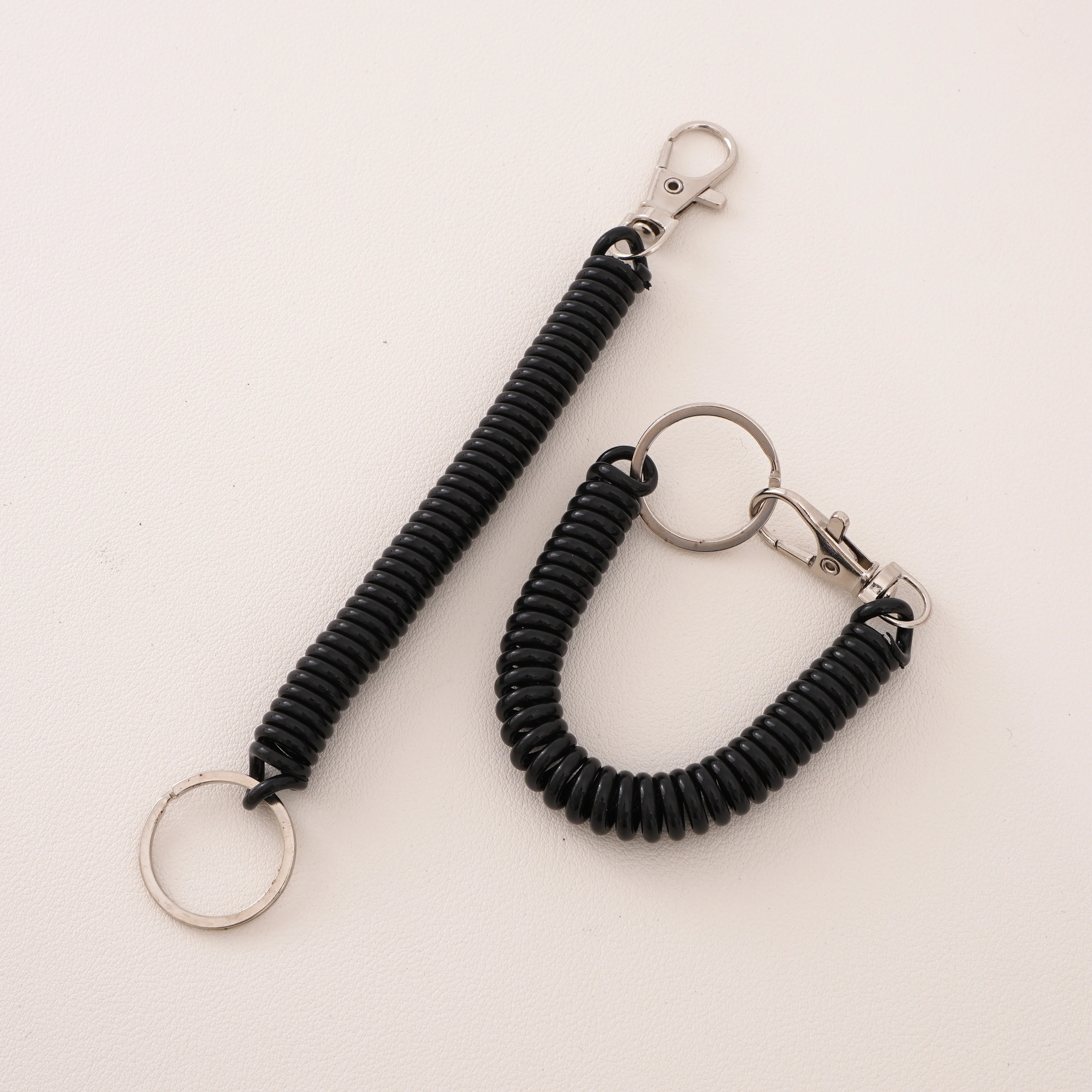 1pc Bunte Kunststoff Telefon Linie Elastische Teleskop Schlüsselring Für Frauen Mädchen Trendy Einfache Anti Verloren Auto Schlüssel Kette Zubehör – Detail 9