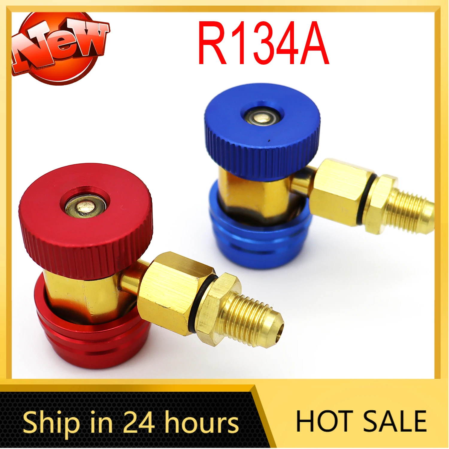 R134A R1234yf Freon H/L Auto Car Quick Coupler Connector Adapters Air
