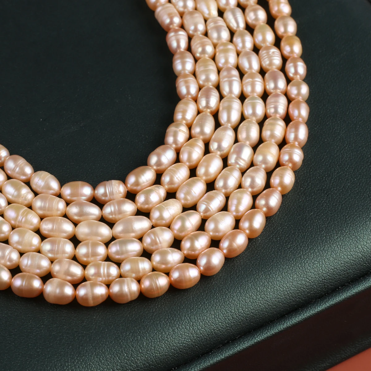 Natural Pearl Rice-Shaped Beads Exquisite Shape Elegant Appearance For DIY Jewelry Making Handmade Bracelet Necklace Length 36cm