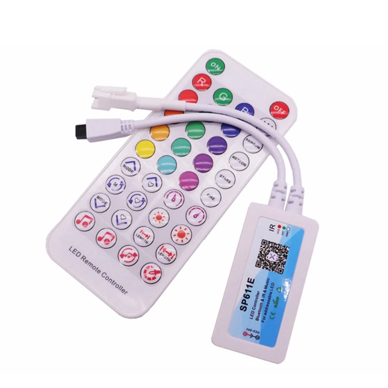 

10X RGB Smart Music Bluetooth Smart Controller SP611E For WS2812B SK6812 WS2811 Addressable LED RGB Tape Strip