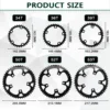 BUCKLOS Bicycle Chainwheel 110BCD Bike Crown Chain Ring Road Bike Double Chainring 50-34T 52-36T 53-39T 4/5 Claws Tooth Plate 2