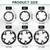 BUCKLOS Bicycle Chainwheel 110BCD Bike Crown Chain Ring Road Bike Double Chainring 50-34T 52-36T 53-39T 4/5 Claws Tooth Plate 2