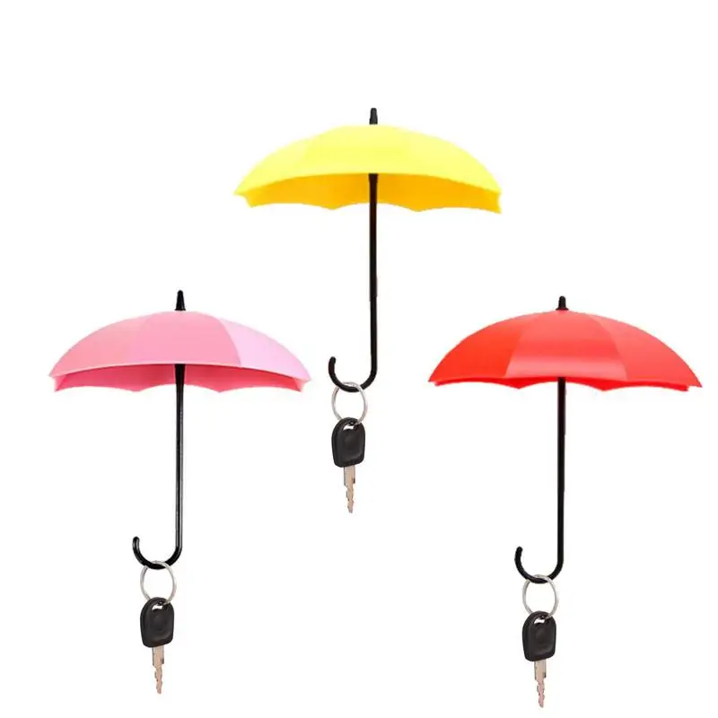 

Umbrella Key Hooks Sturdy And Durable Colorful Umbrella Wall Hook Hair Pin Key Hanging Holders Decor For Home Office Decoration