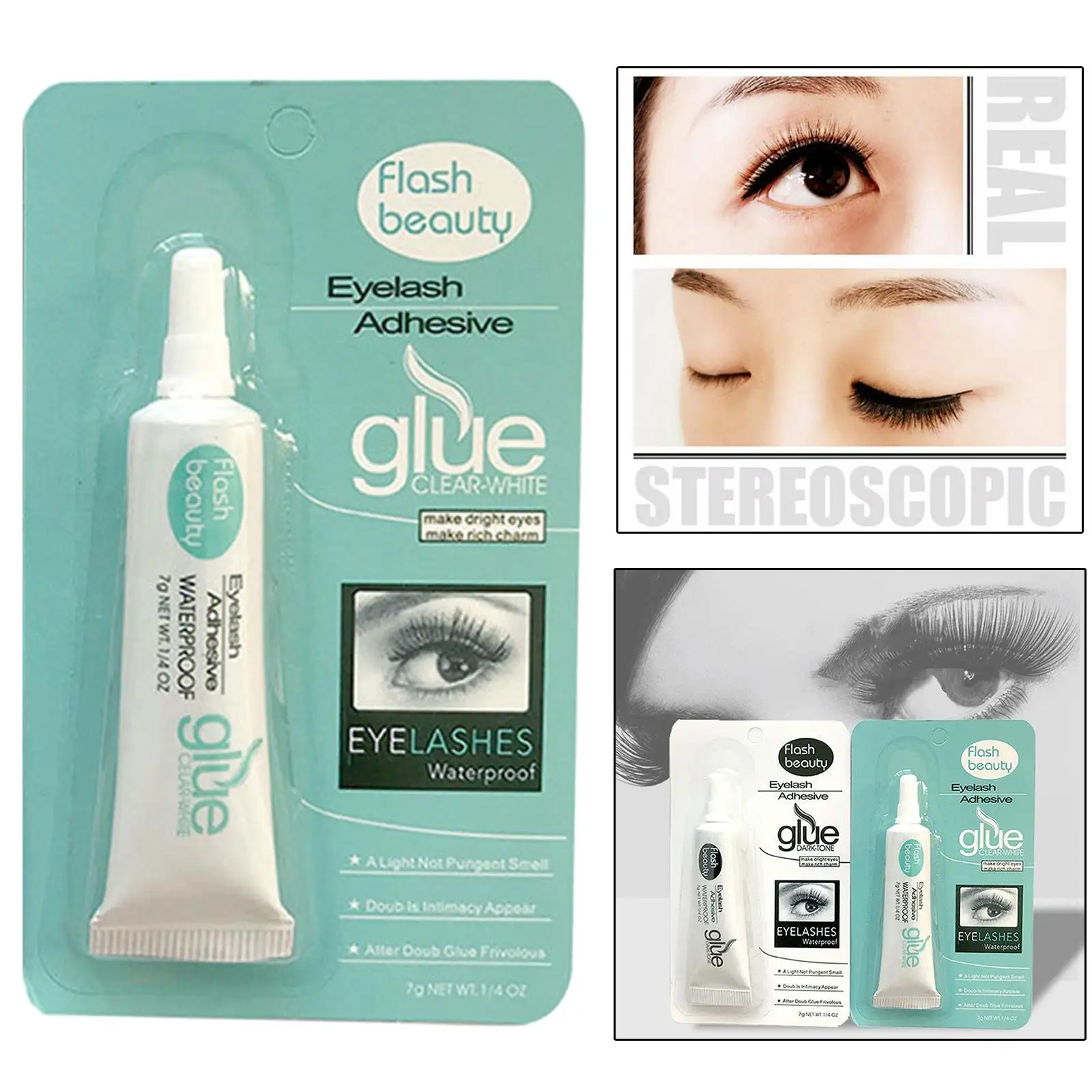 Eyelash Extension Glue Lash Adhesive for False Eyelashes Strip Eyelash Waterproof False Eyelash