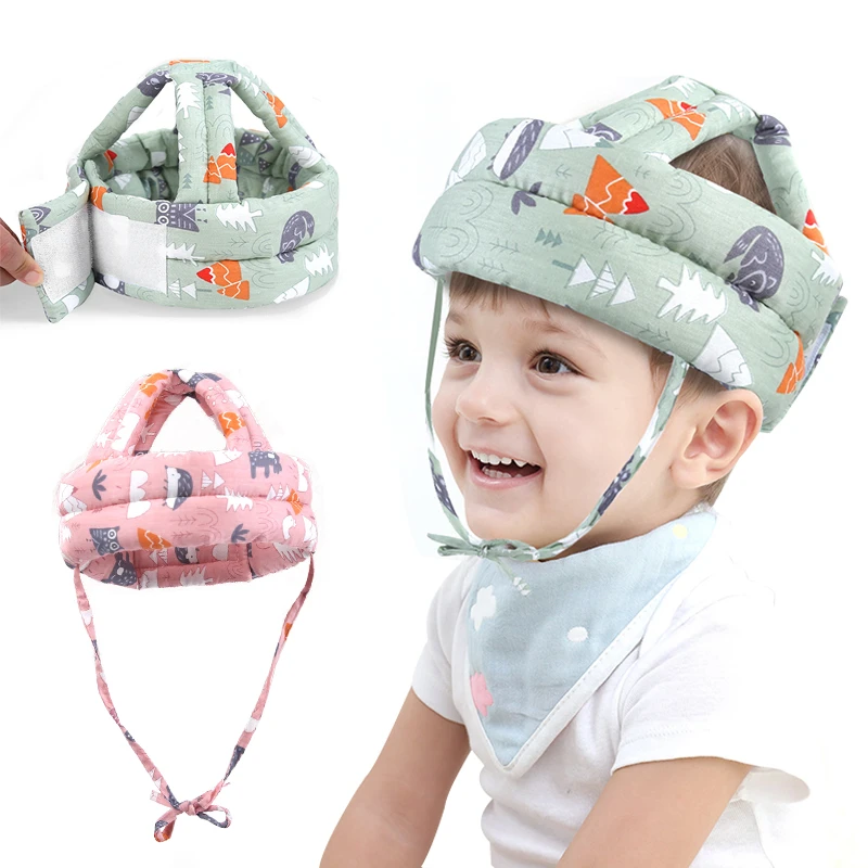 baby glasses Baby Safety Helmet Head Protection Headgear Toddler Anti-fall Pad Children Learn To Walk Crash Cap crochet baby accessories