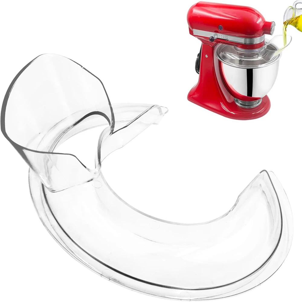 Pouring Shield For Kitchenaid 4.5 5Quart, Stainless Steel Bowl-Lift Stand Mixer Accessories Splash Guard Splatter Screens Covers