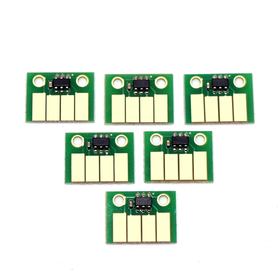 6PC HP72 Auto Reset Cartridge Chip for HP 72 for HP Designjet T610 T620 T770 T790 T1100 T1120 T1200 T1300 T2300 Plotter