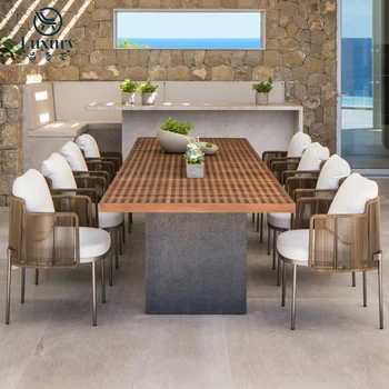 Luxury Teak Outdoor Dining Set 1