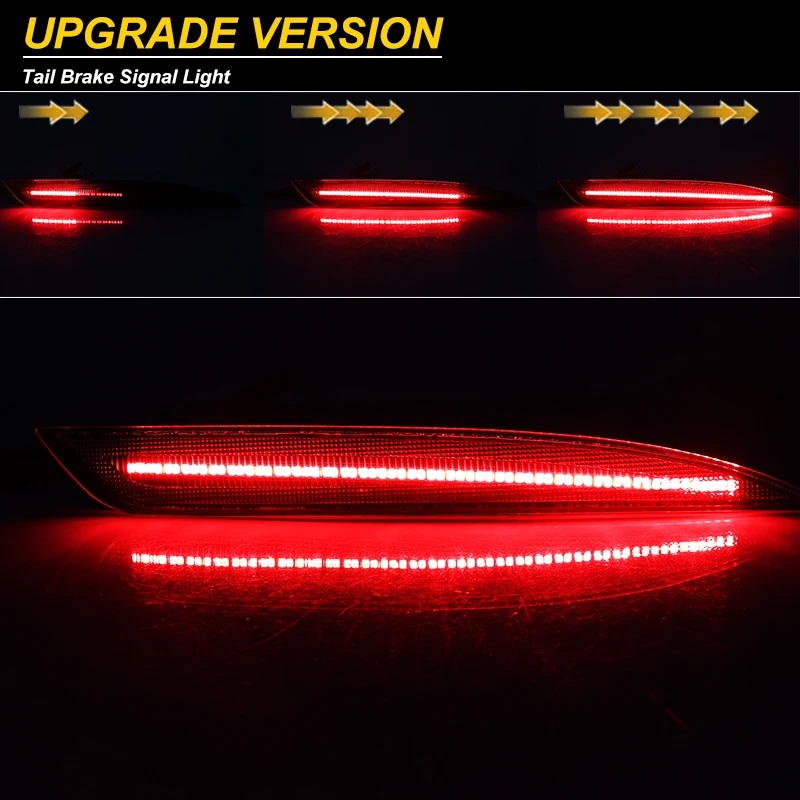 Bumper Reflector Set For 2016-2018 Kia Optima - Pair Of Rear Left & Right Reflectors