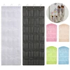 28/24/16 Pockets Wardrobe Hanging Bag Socks Bra Underwear Hanger Shoe Organizer Rack Over the Door Fabric Closet Organizer 1