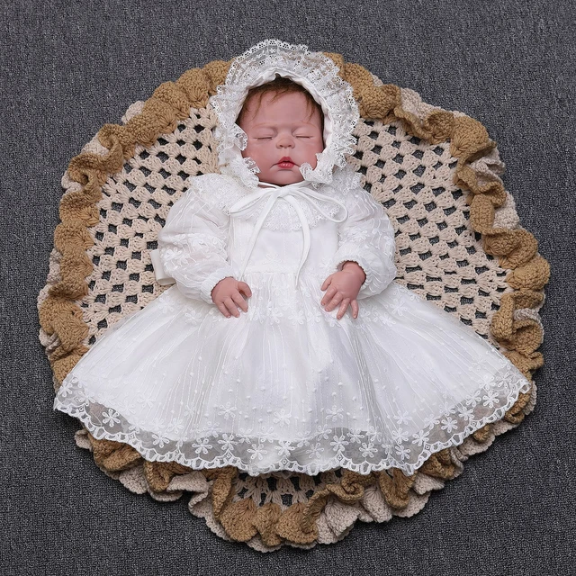 Robe d'anniversaire ivoire à manches longues pour bébé fille, costume de  baptême blanc, vêtements d'automne pour bébé fille, 6 mois, 8 mois, 12 mois,  18 mois, 24 mois, 184044 - AliExpress