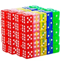 20PCS Transparent Colored Dice 16MM Leisure toys Drinking Party Games For Adults Mahjong Juegos De Mesa Divertidos Partyspiele 2