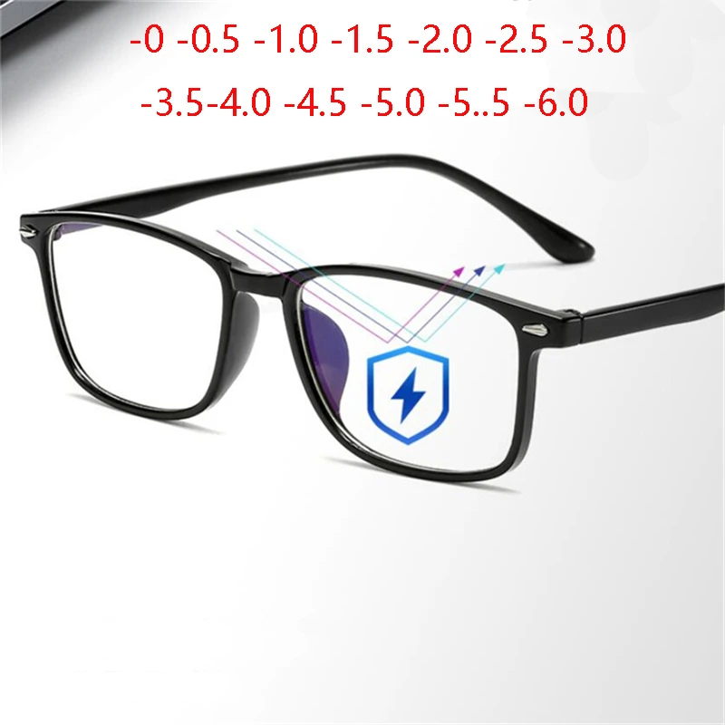 Унисекс очила за късогледство, стъкла за късогледство със синьо покритие 0 -1 -1.5 -2 -2.5 -3 -3.5 -4 -4.5 -5 -5.5 -6.0