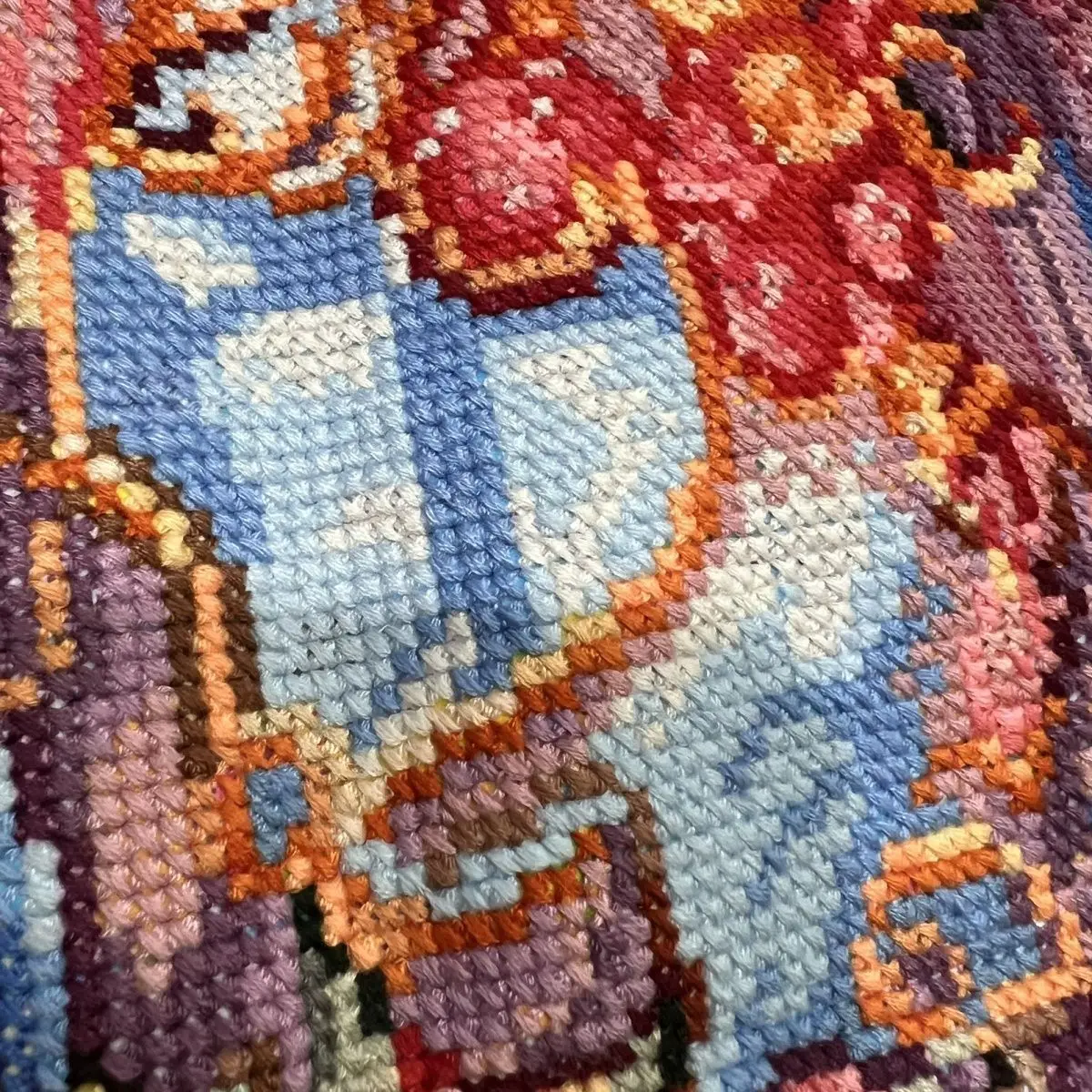 Handmade cross stitch finished product, elegant and luxurious, new flowers and plants, living room vase, bedroom hanging