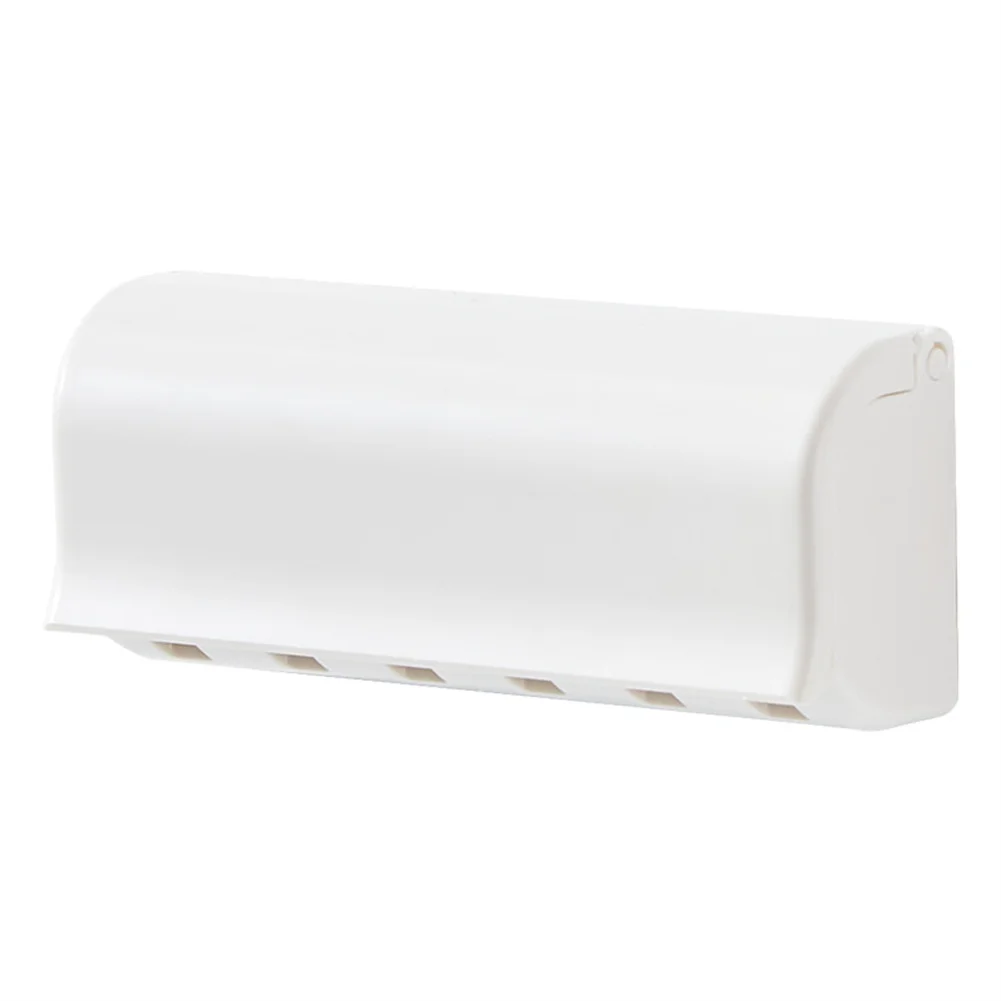 6/2 Holes Bathroom Toothbrush Holder Wall Mounted Toothpaste Rack Punch-free Tooth Brush Storage Holder Bathroom Accessories