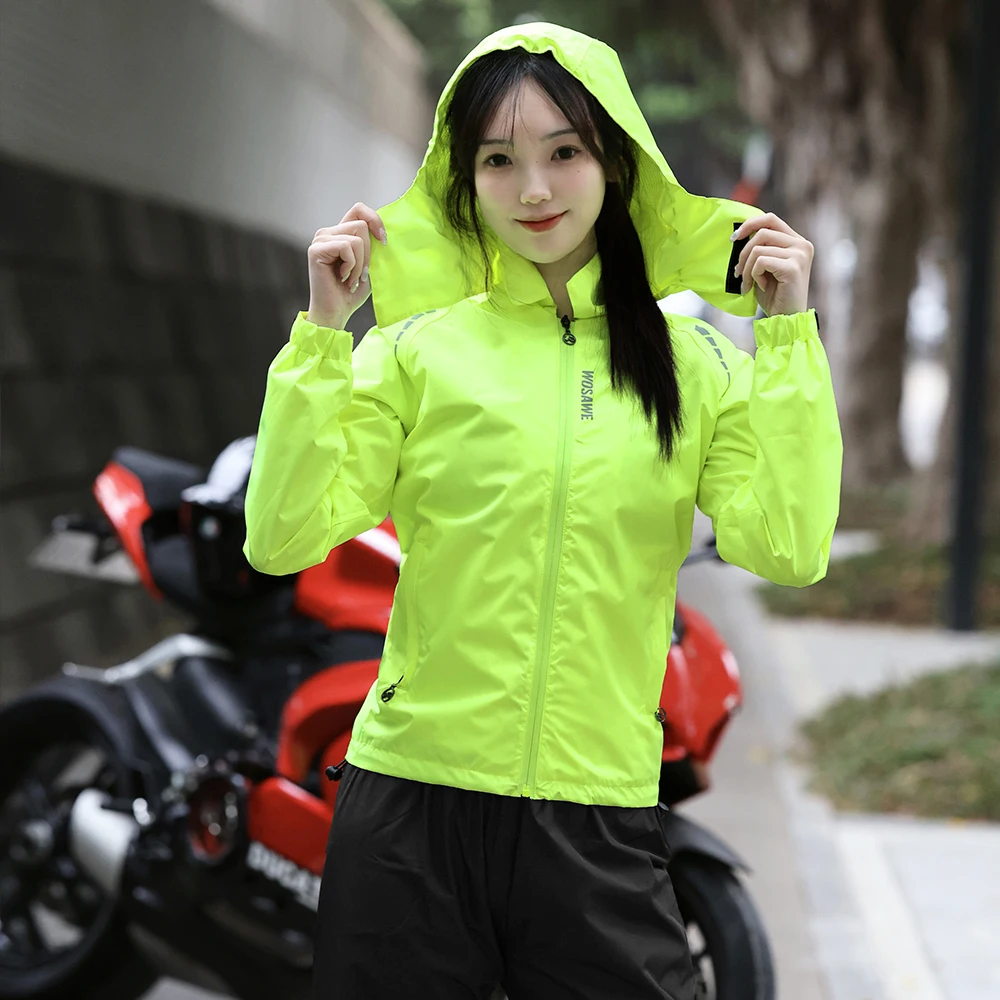 Outdoor Rainproof Split Rain Jacket Cycling Motorcycle Full Body Waterproof Raincoat Motorbike Rain Jacket