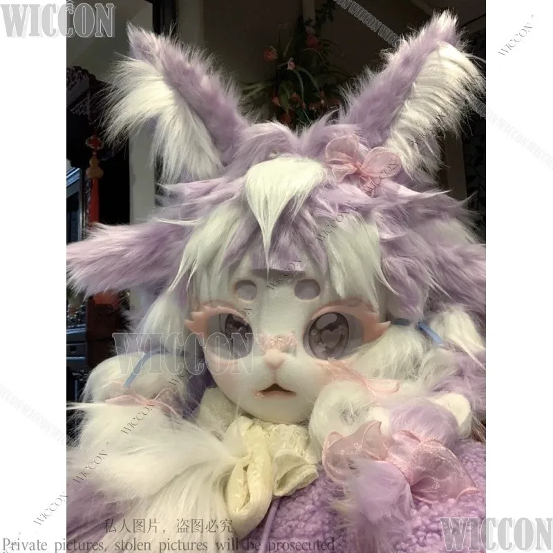 Furry Skull Rabbit Fairy Fursuit Kigurumi DIY Kig Cosplay Character Comic-Con Fursuit Mask Headsets Kig Series Skulls Halloween