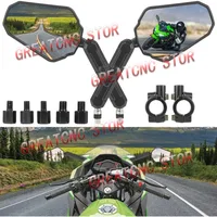 High Quality Universal Motorcycle Rear View Mirrors Foldable Rear View Handlebar Side Mirror Angle Adjustable