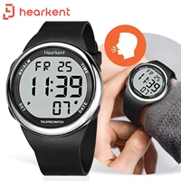 Hearkent Spanish Talking Watch Clock for Blind Man/Women Digital Voice Wrist Watch Alarm Fashion Silicone Watch for Seniors Gift 1