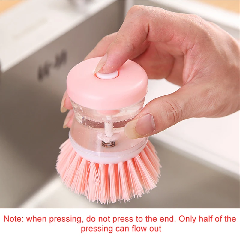 Dish Washing Kitchen Sponge Brush with Detachable Cleaner