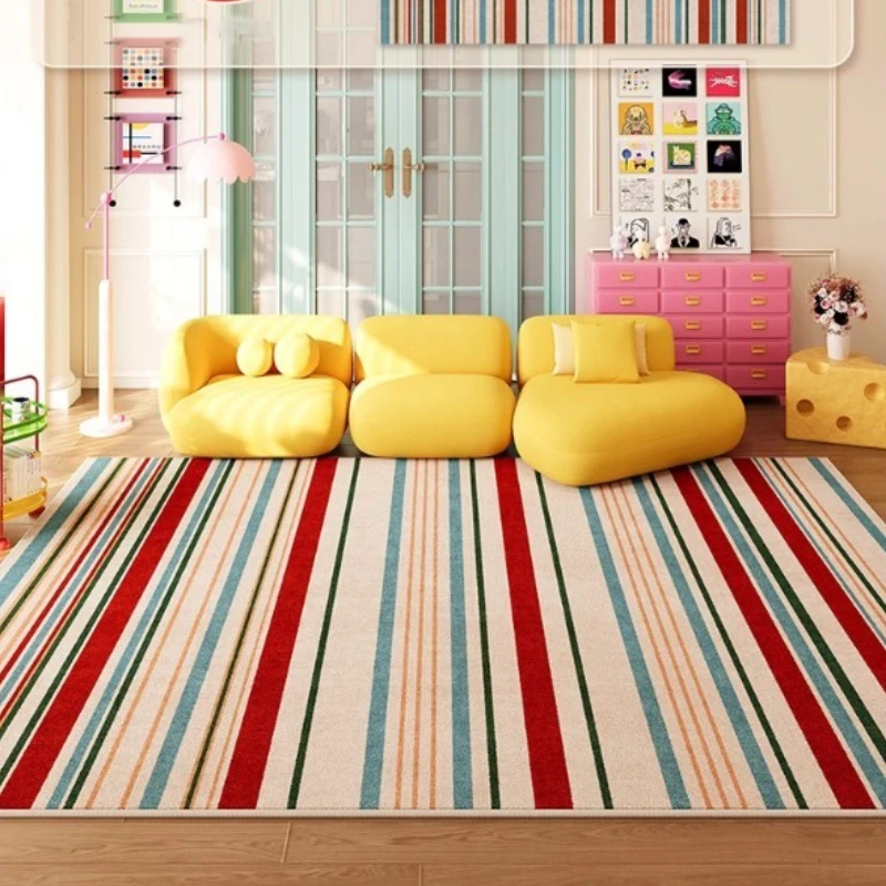 Modern Art Living Room Carpet Geometric Patchwork Line Minimalist Stylish Bedroom Rug Creative Classic Sofa Coffee Table Mats 러그