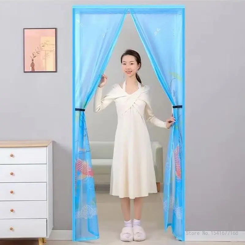 Magnetic Screen Door Curtain, Anti Mosquito Net, Insect Fly Bug Curtains, Automatic Closing Mesh, Summer