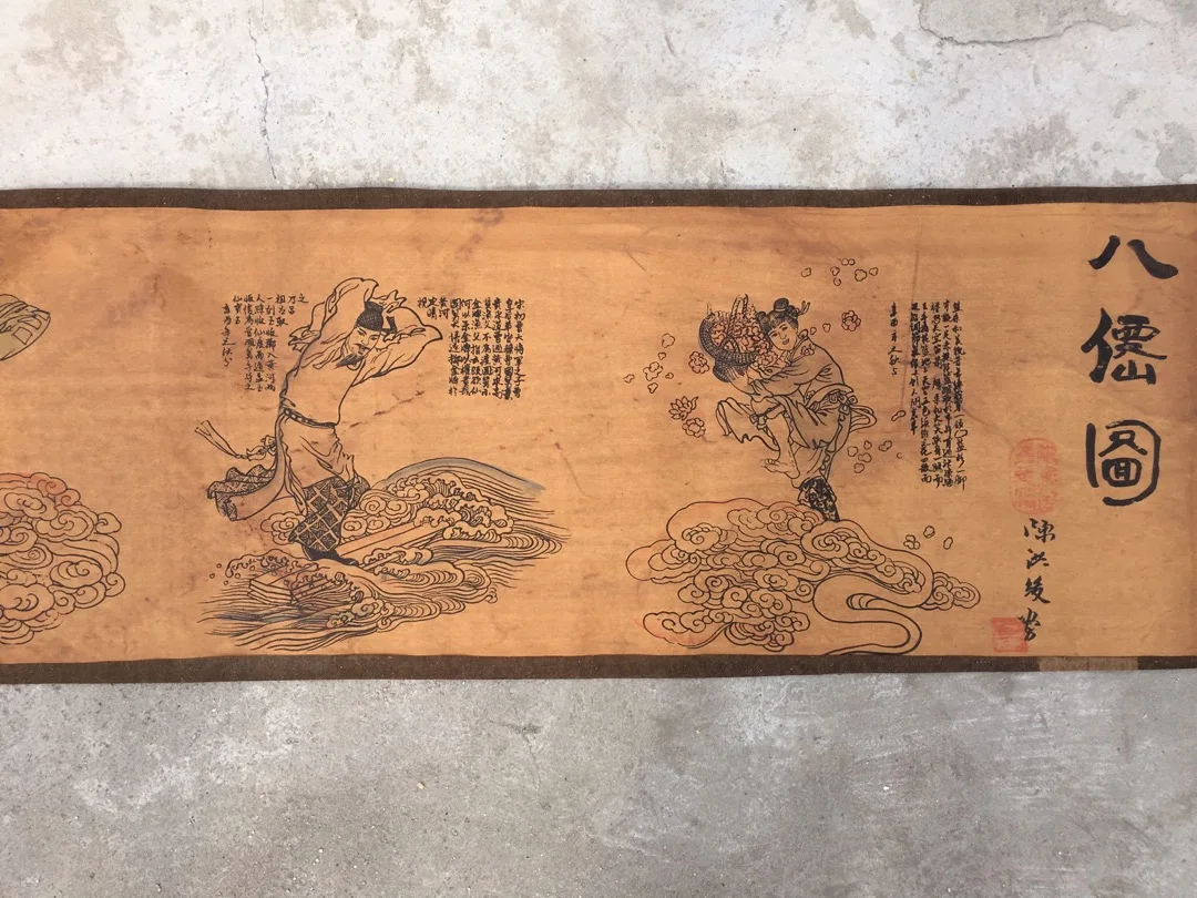 

A Home Style Antique Croll Painting Suitable for Decoration With Exquisite Craftsmanship and Beautiful Visuals Worth Collecting