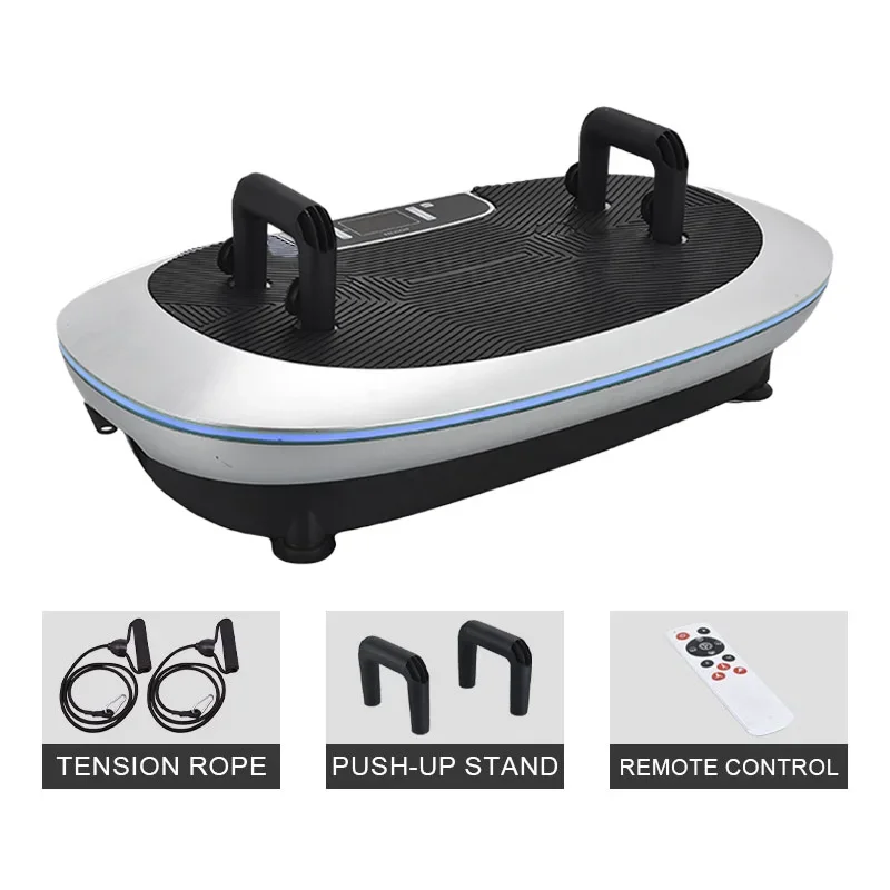 4D Blood Circulation Power Fit Ultrathin Whole Body Crazy Fit Massage Vibration Plate for Body Building