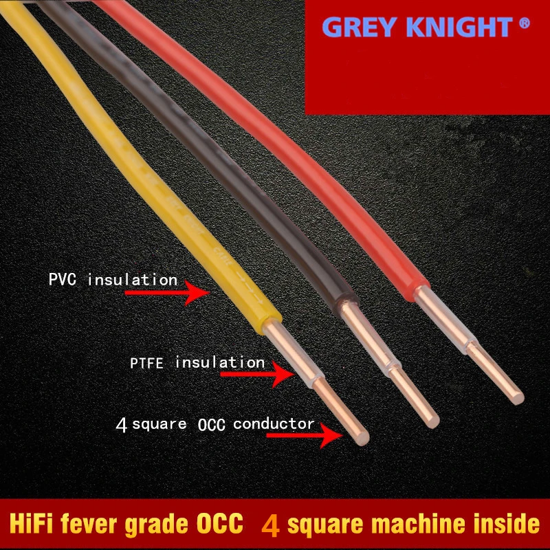 PTFE OCC  ̺,   ڵ,   ̺, HiFi  ȣ  ̺, ũ ͽټ ̺, 4mm 