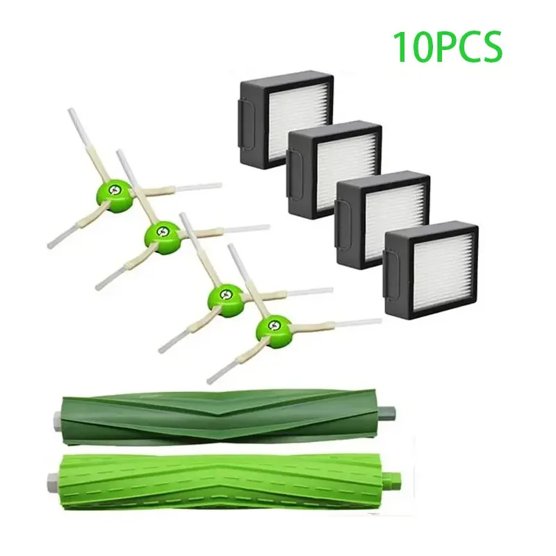 Accessoires Roomba I Et J Series – 4 Brosses Caoutchouc, 8 Sacs, 8 Filtres HEPA, 8 Brosses Latérales - 9