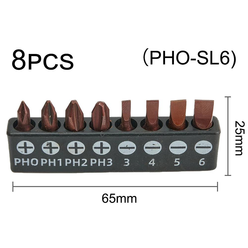 

8pcs Ratchet Screwdriver Set PH/Torx Star Screwdriver Bits 25mm Hex Shank Security Magnetic Driver Bit With Storage Bar