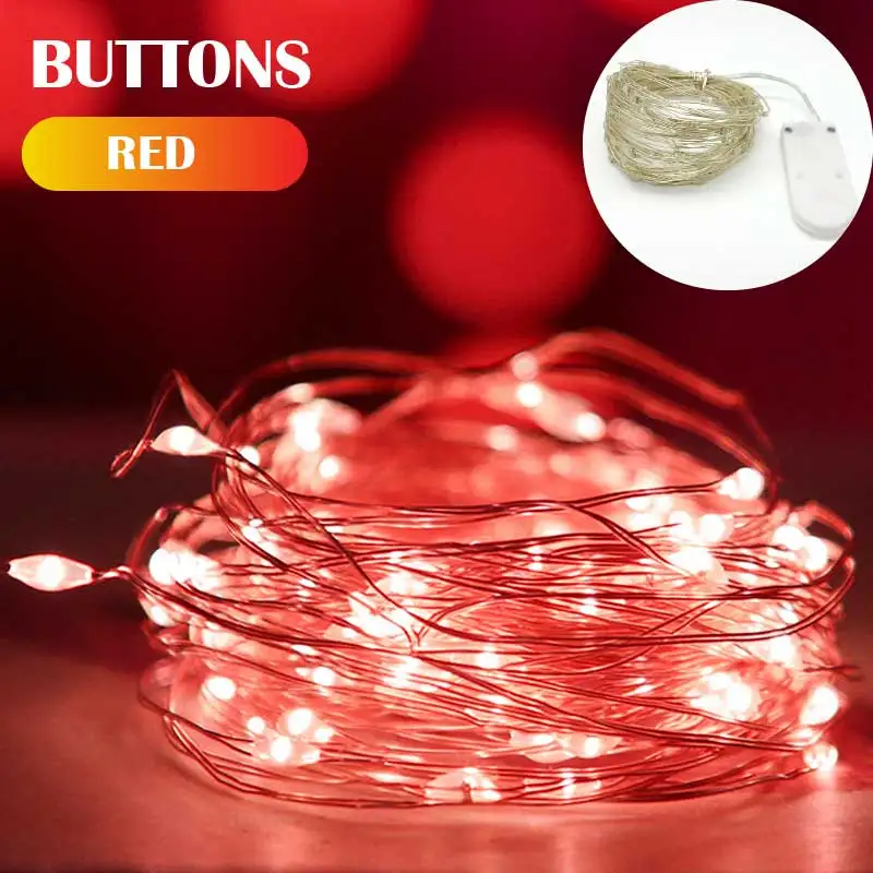 thumbnail image 1 of Guirnalda de luces LED de alambre de cobre de 1 a 20 m, cadena de luces LED para fiestas, bodas, interiores, decoración de Año Nuevo, Navidad, 1 of 5