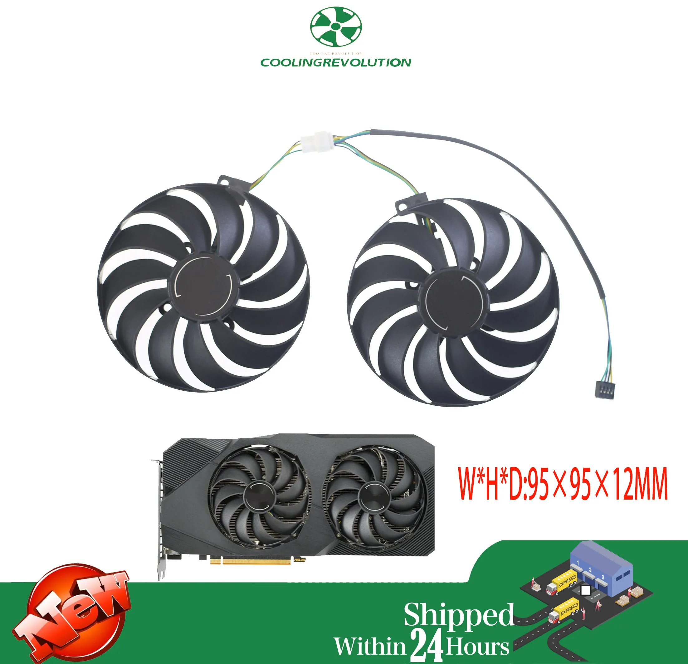 5700 DUAL EVO OC, T129215SU, FDC10U12S9-C, DC12V, 4Pin, 95mm