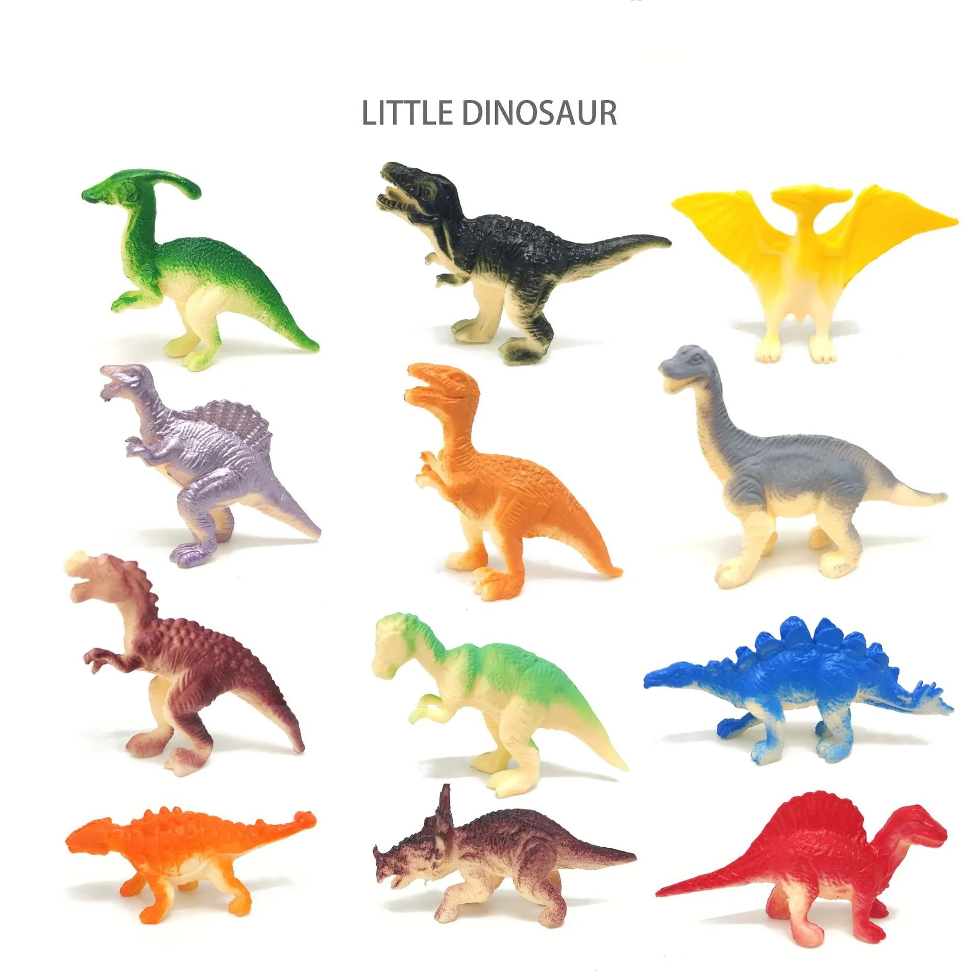 Jurassic World 8/12PCS Dinosaur Figure Set Tyrannosaurus Rex Simulation Soft Rubber Toys for Children Small Packaged Gift Idea 6