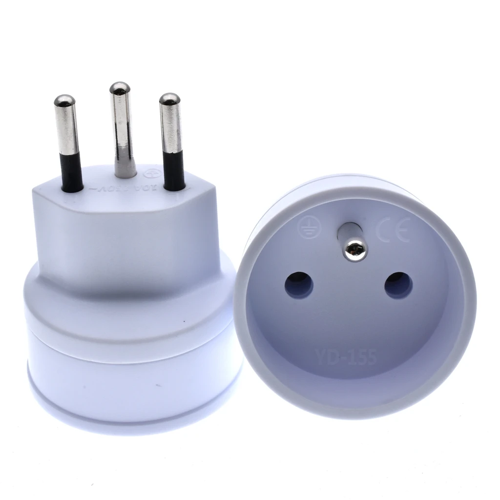 European to Swiss 3-Pin Travel Power Adapter – 10A 250V Converter Plug