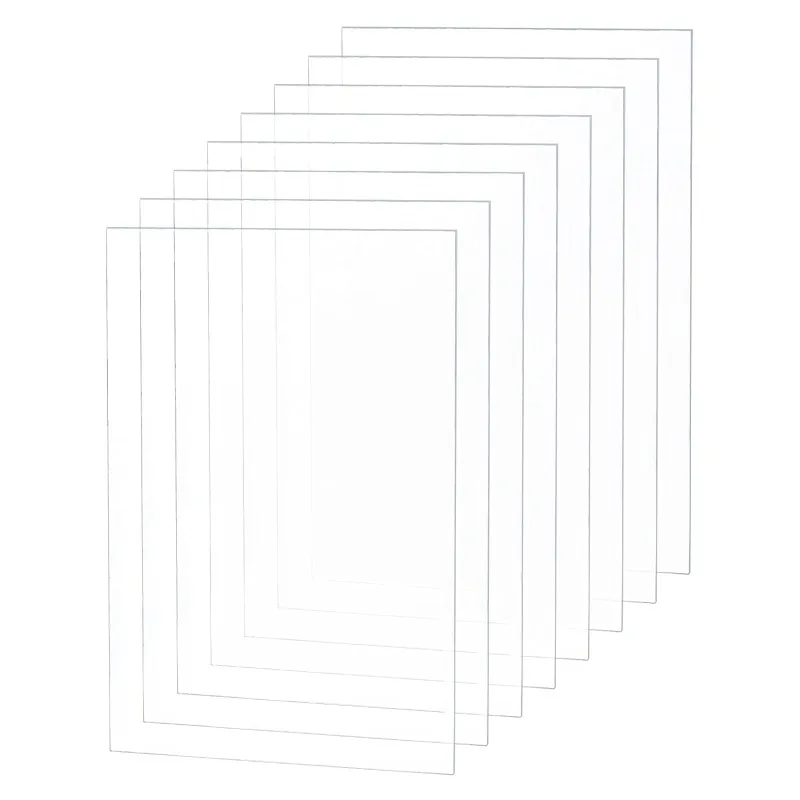 Plexiglass Picture Frame 30 Sheets 0.4mm 5x3 Inch Replacement Transparent Acrylic Sheet for Photo Frame and Projects Display photo frame,art frames
