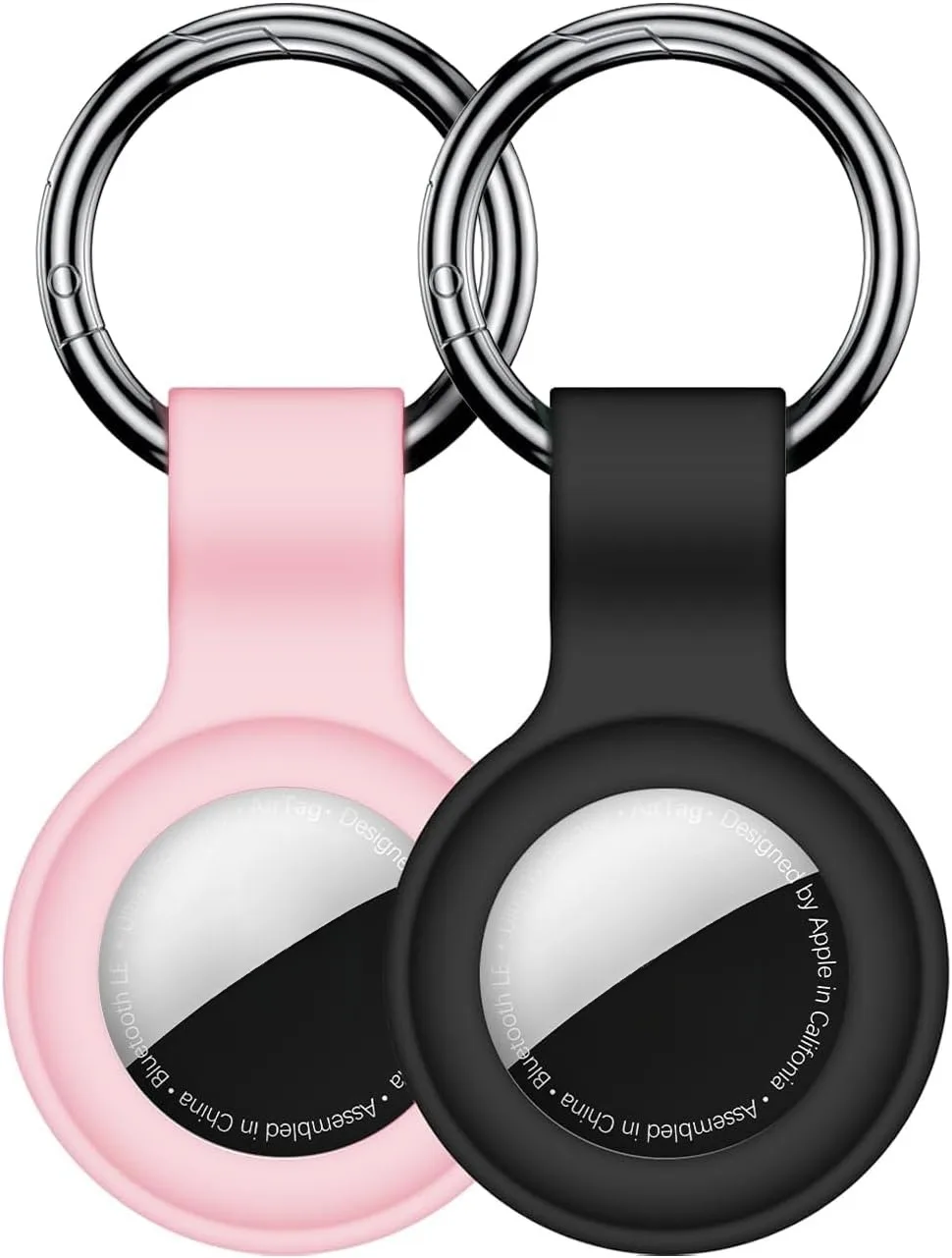 Silicone Protective Keychain Cover for Airtags - Pet Collar and Accessory Holder