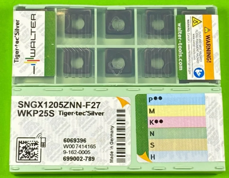 ORIGINAL 10PCS CARBIDE INSERT SNGX1205ZNNF27 WKP25S