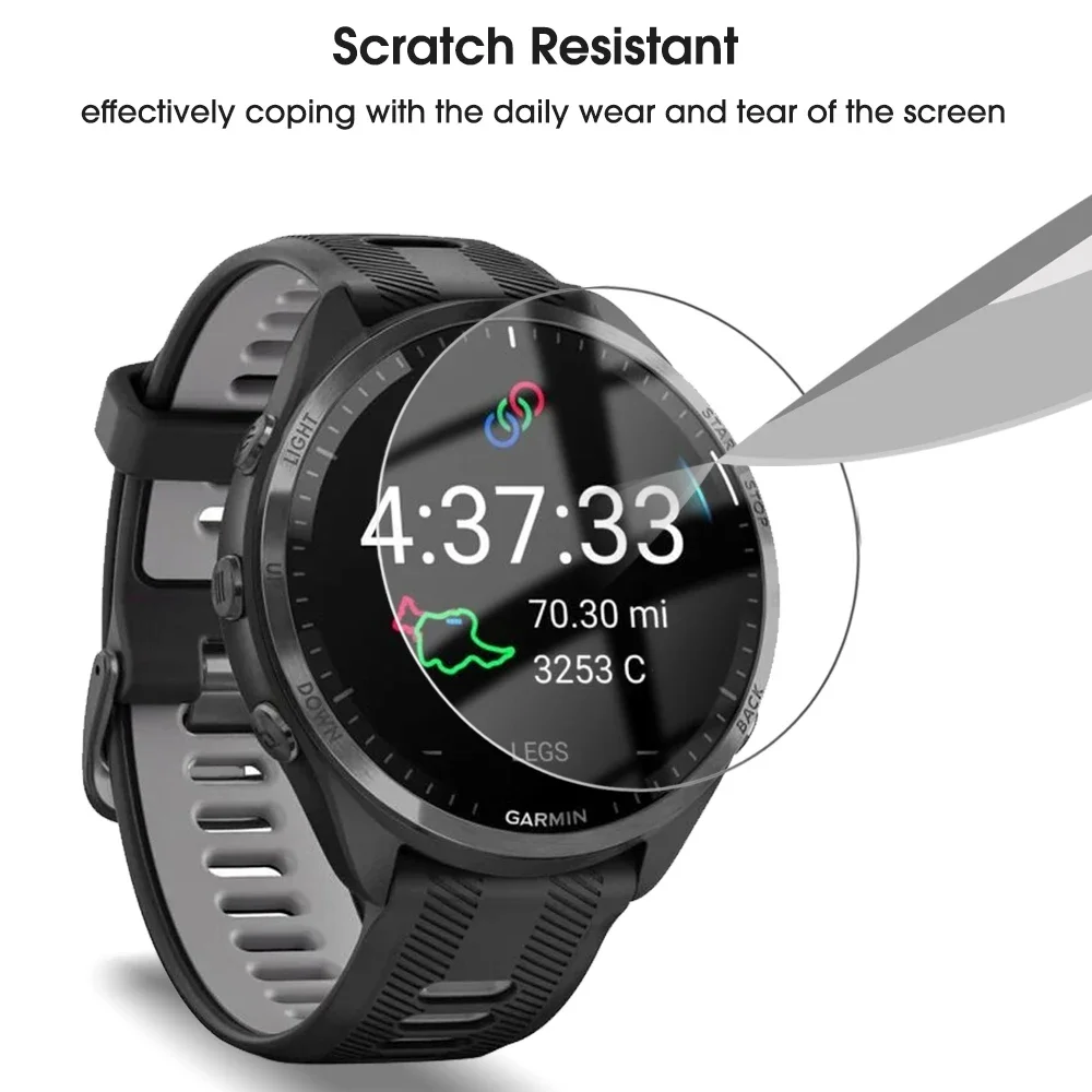 Enhanced Tempered Glass Screen Protector for Garmin Forerunner Watches - Anti-Scratch Protection Film