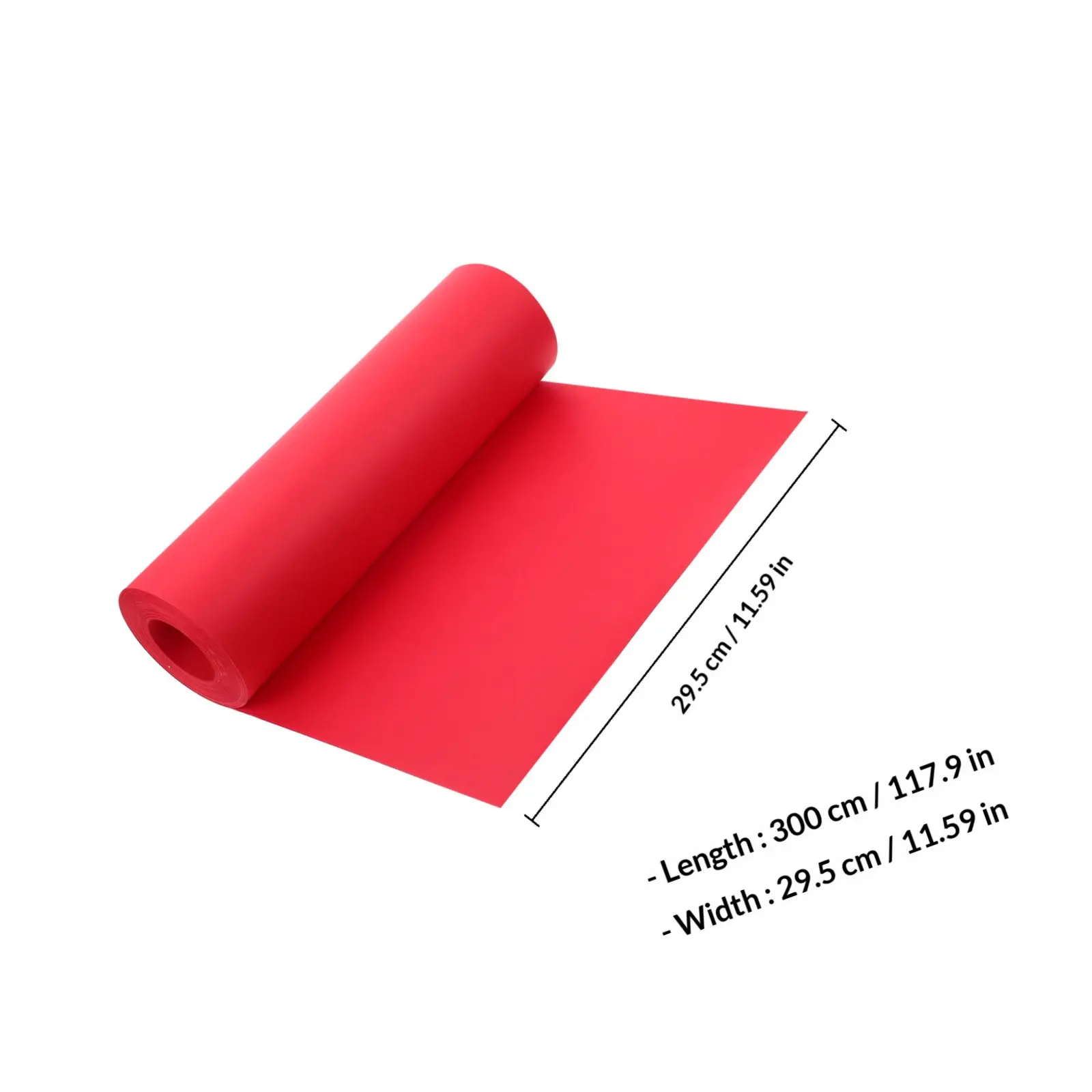 빨간색 크라프트 종이 롤 1롤, 선물 상자, 가방, 꽃 포장, 차 포장, DIY 공예, 종이 커팅, 장식 커버 디자인용