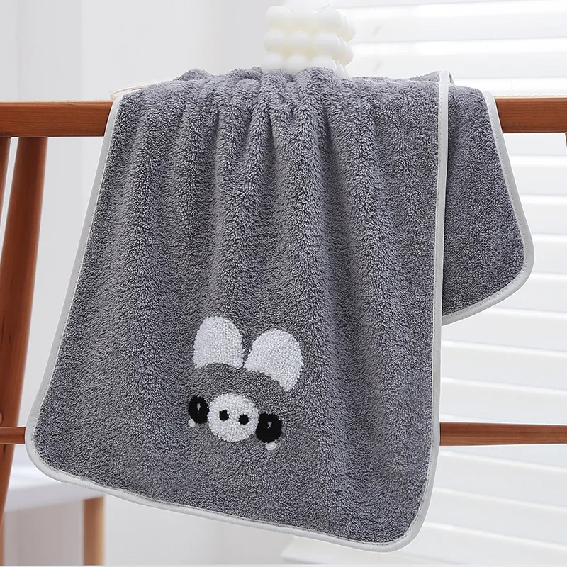 Kissvian 4 Pack Cute Cartoon Bear Pattern Hand Towels, Pure Cotton Children  Bathroom Towel Animals, Kids Washcloths, Fingertip Bath Towels for Home