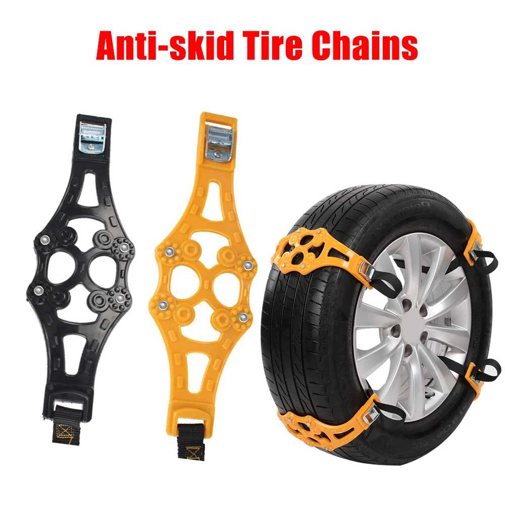 Electric Vehicle Snow Chains Anti-skid TPU Chains Mud Roadway Safety Tire Snap Skid Wheel Automotive EV Car Accessories For electric vehicle snow chains