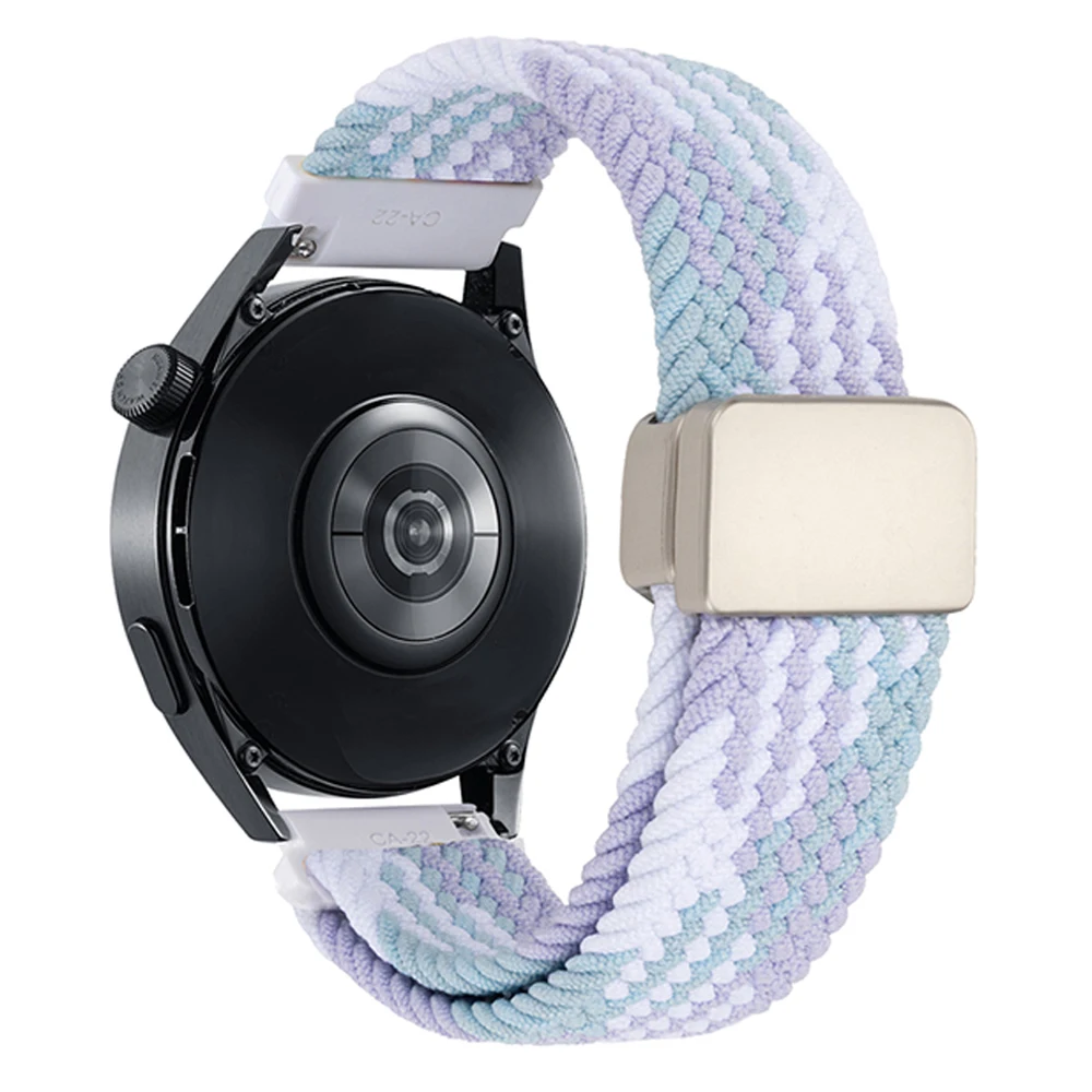 Nylon Braided Magnetic Buckle Sports Watch Strap Replacement