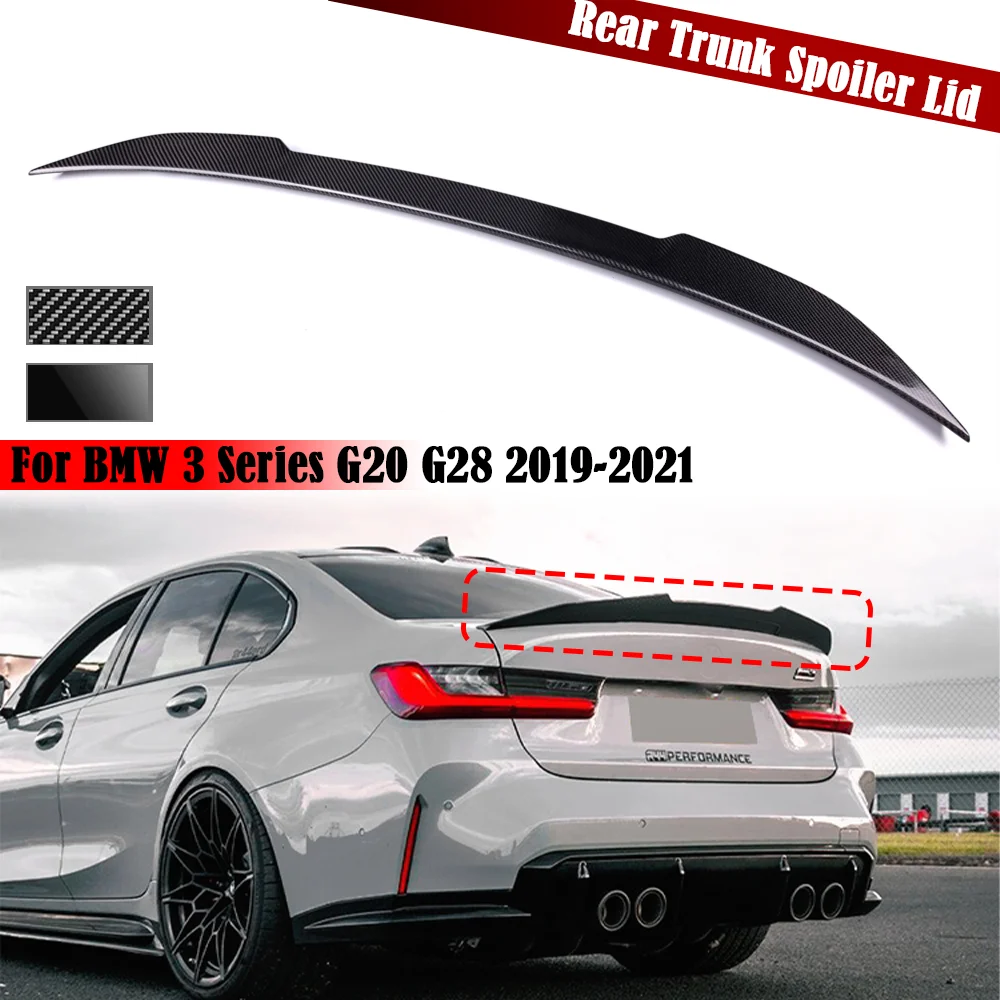 G20 Car Rear Spoiler Wing Trunk Lip Trim Body Kit For BMW 3 Series G20